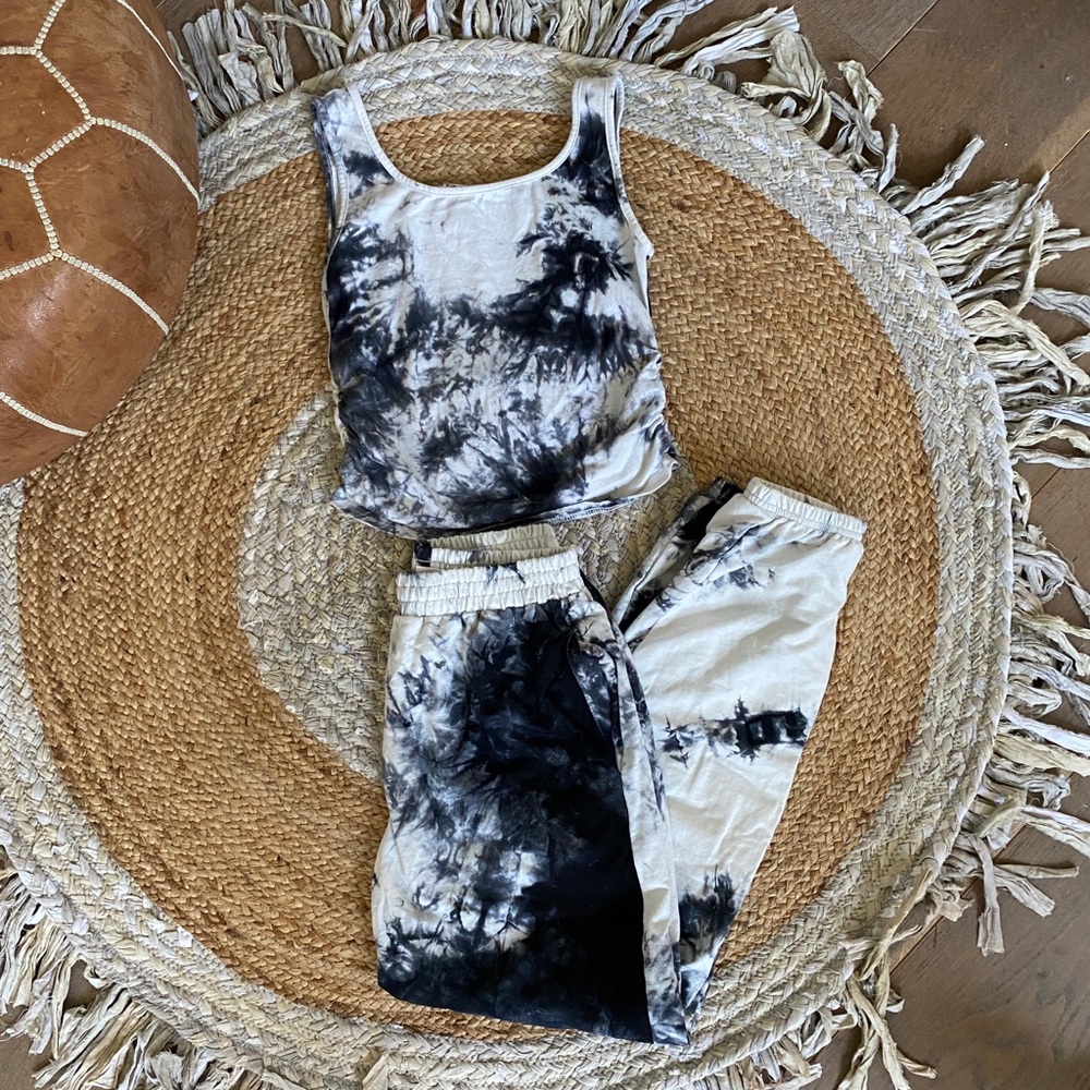 Shein Girls Sweat Pants Set Tie Dye 11-12 Years
